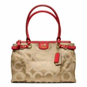 COACH CARRY ALL SIGNATURE SATCHEL