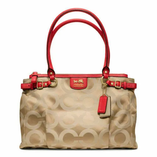 COACH CARRY ALL SIGNATURE SATCHEL