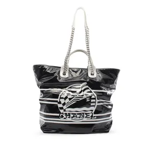 Coated Canvas La Pausa Bay Shopping Satchel