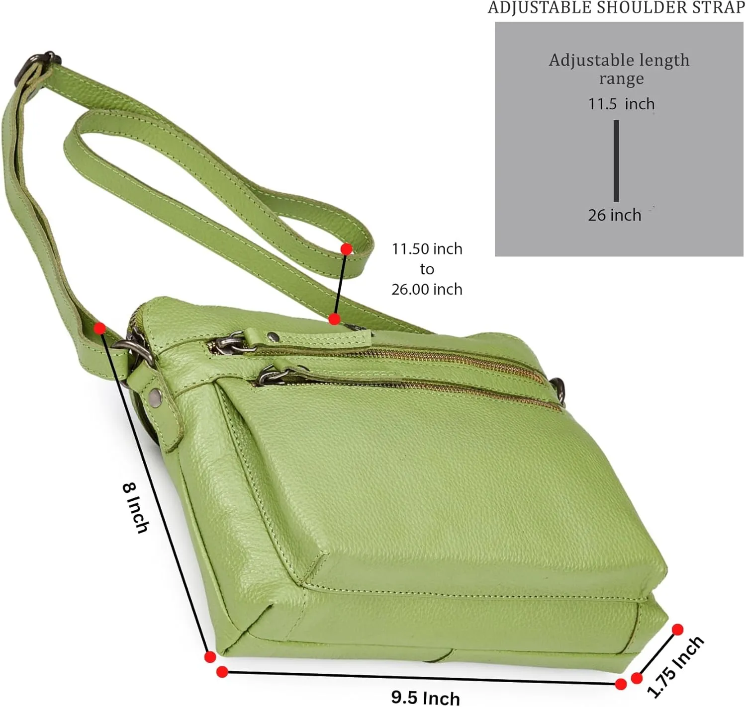 Cochoa Real Leather Soft Crossbody Bags for Women Small Purse Trendy Shoulder Sling Travel Crossover