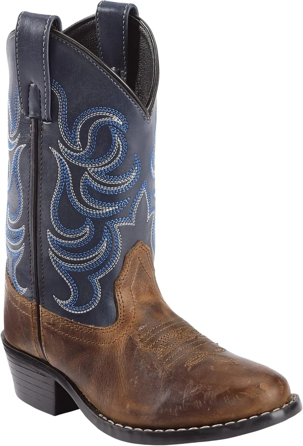 Cody James Boys' Holt Two-Tone Embroidered Western Boot Round Toe - 41477