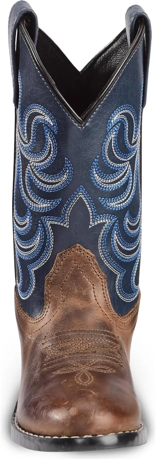 Cody James Boys' Holt Two-Tone Embroidered Western Boot Round Toe - 41477