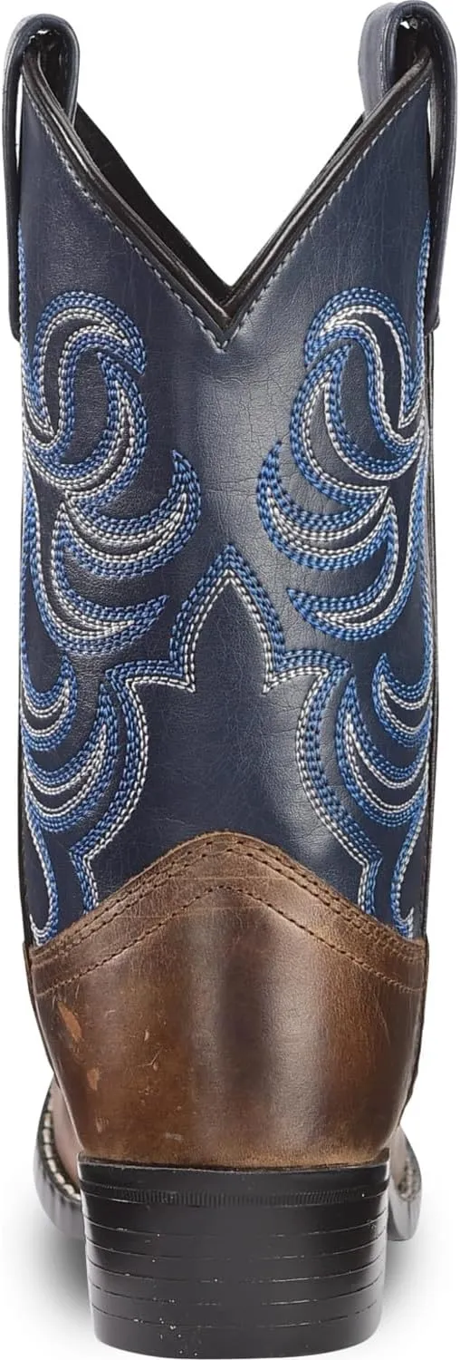 Cody James Boys' Holt Two-Tone Embroidered Western Boot Round Toe - 41477
