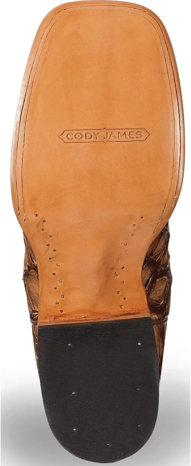 Cody James Men's Pirarucu Exotic Boot Broad Square Toe - Bbme404