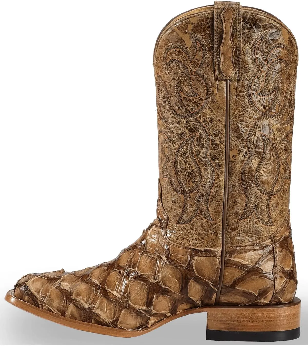 Cody James Men's Pirarucu Exotic Boot Broad Square Toe - Bbme404