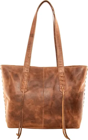 Concealed Carry Large Leather Norah Laced Tote