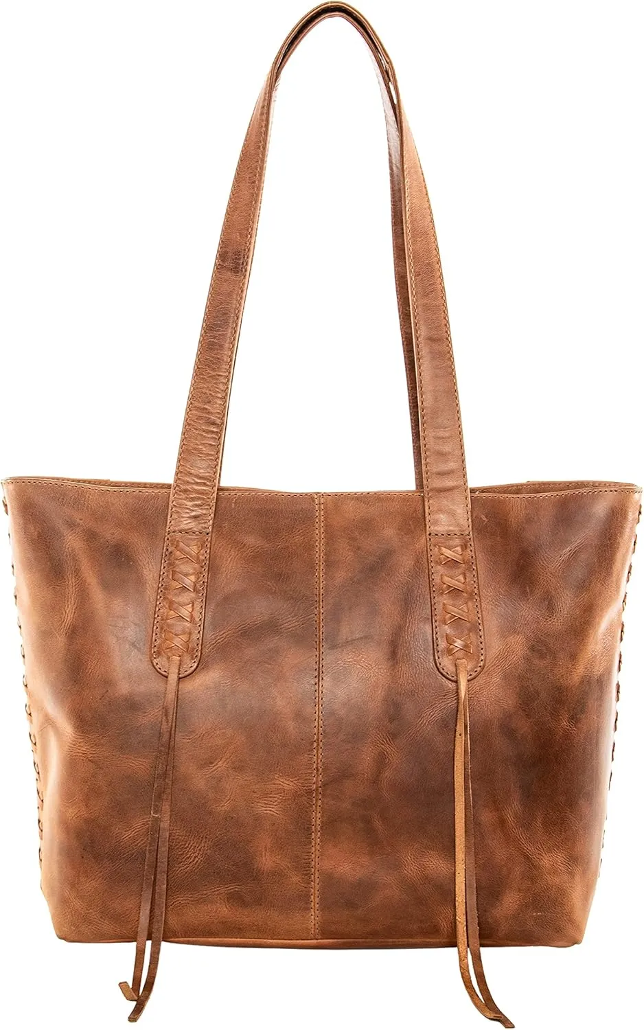 Concealed Carry Large Leather Norah Laced Tote