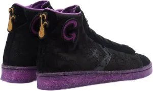 Converse Unisex Pro Leather Hi Black/Black/Purple (us_Footwear_Size_System, Adult, Men, Numeric, Medium, Numeric_10)