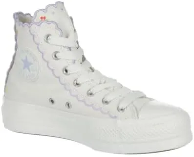 Converse Women's Chuck Taylor All Star Lift Platform Embroidered Flowers Sneakers