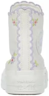 Converse Women's Chuck Taylor All Star Lift Platform Embroidered Flowers Sneakers