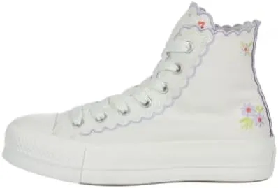 Converse Women's Chuck Taylor All Star Lift Platform Embroidered Flowers Sneakers
