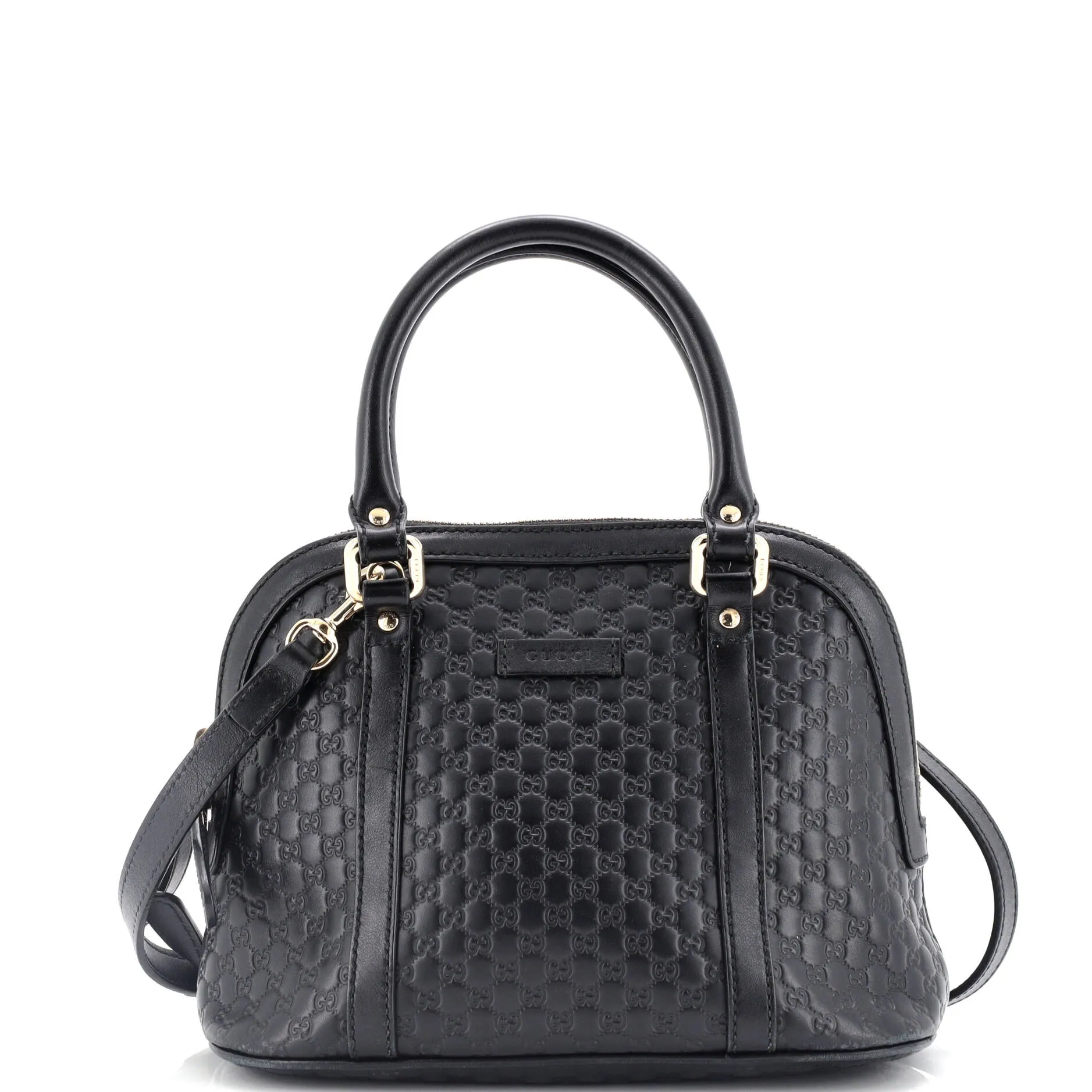 Convertible Dome Satchel Microguccissima Leather Mini