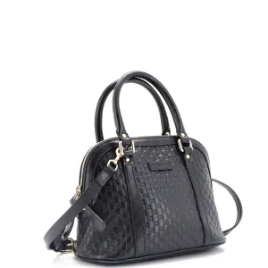 Convertible Dome Satchel Microguccissima Leather Mini