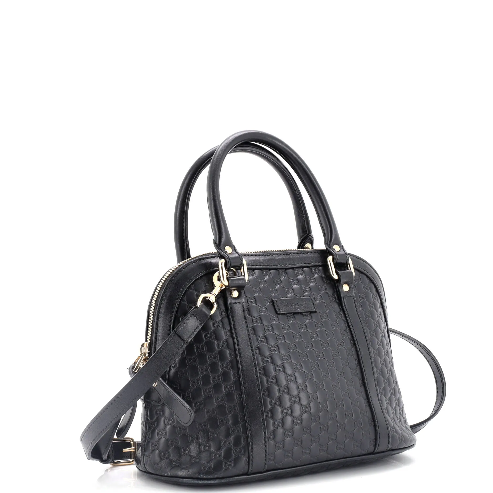 Convertible Dome Satchel Microguccissima Leather Mini