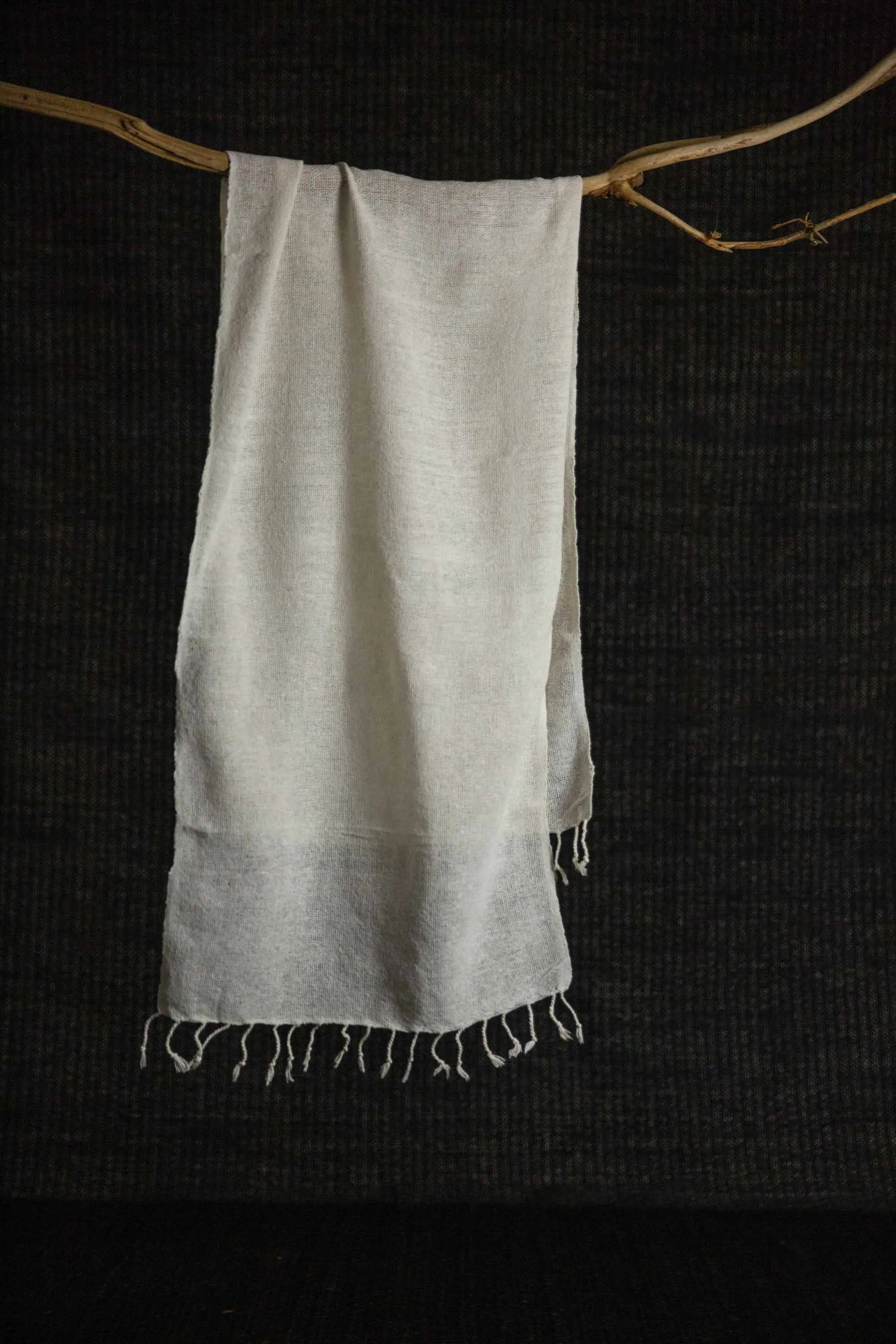 Cotton Scarf White