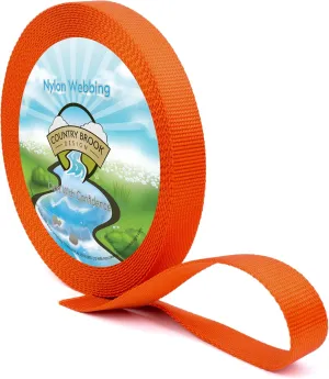 Country Brook Design - Nylon Webbing 1 Inch Straps for Bags, Furniture Straps, Molle Straps, Nylon Strap, Bag Straps, Lashing Straps, Purse Making Supplies