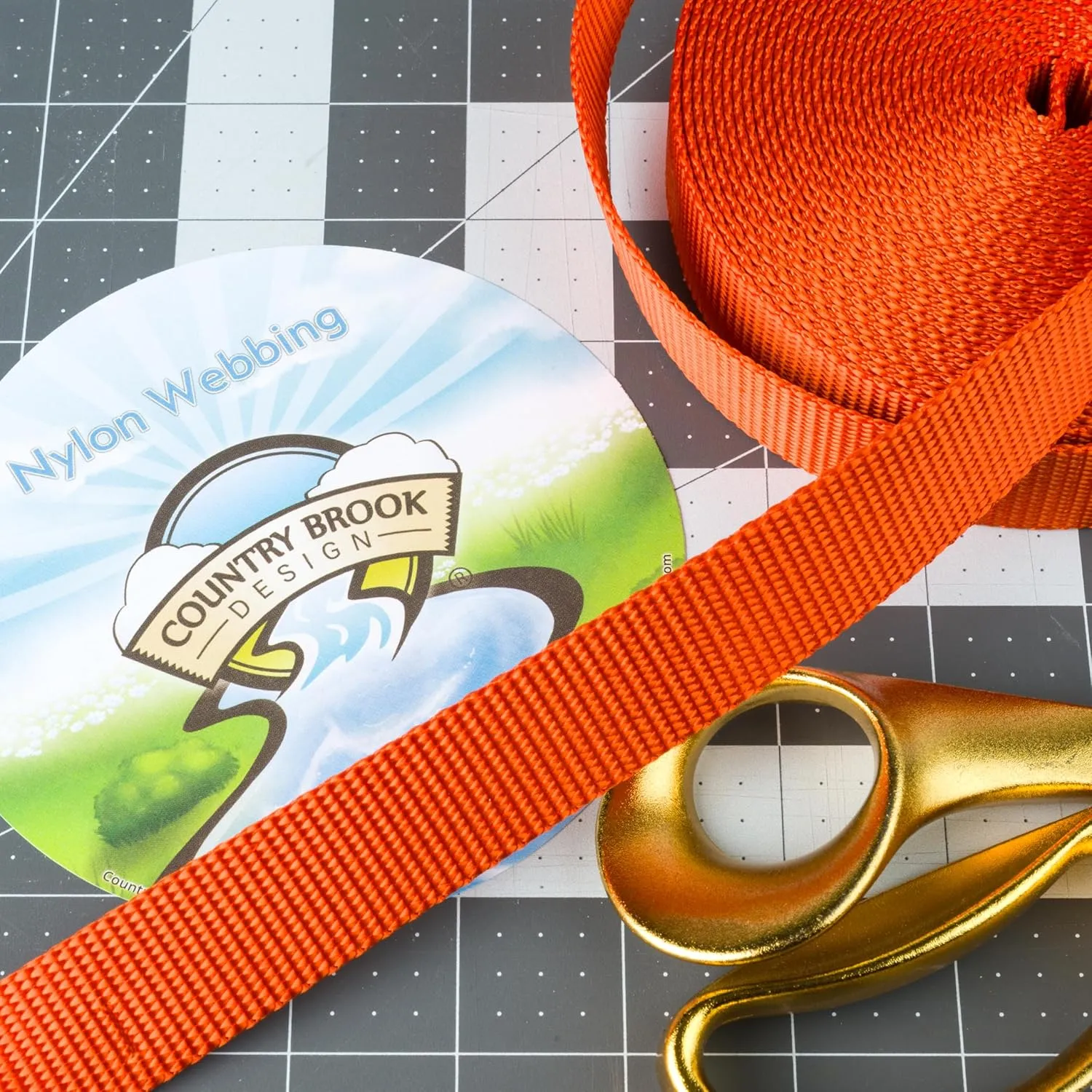 Country Brook Design - Nylon Webbing 1 Inch Straps for Bags, Furniture Straps, Molle Straps, Nylon Strap, Bag Straps, Lashing Straps, Purse Making Supplies