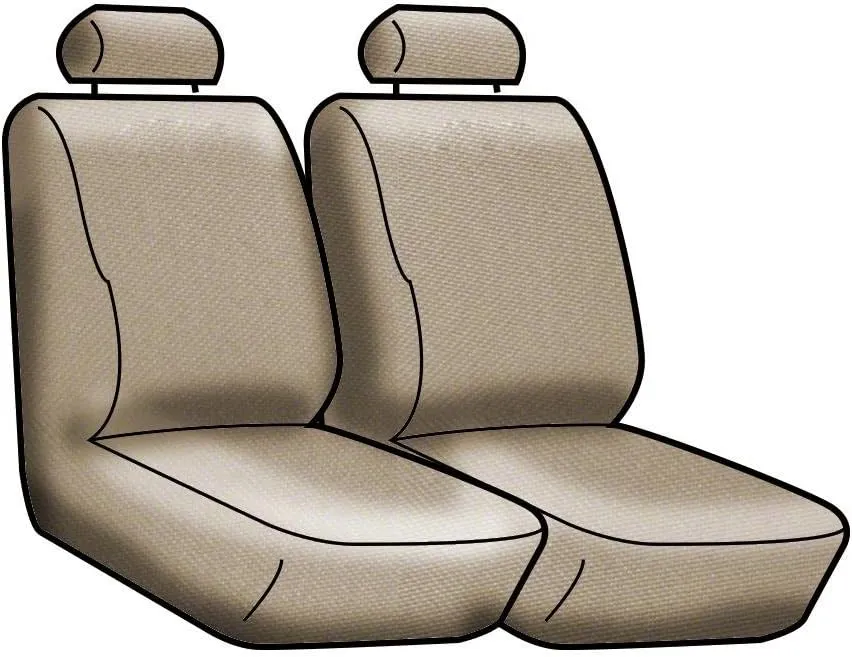 Coverking Custom Fit Front 50/50 Bucket Seat Cover for Select Mazda CX-5 Models - Rhinohide (Black)