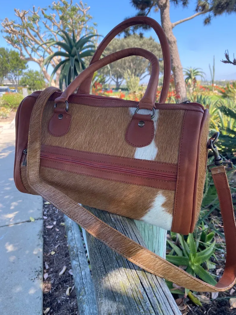 Cowhide Satchel