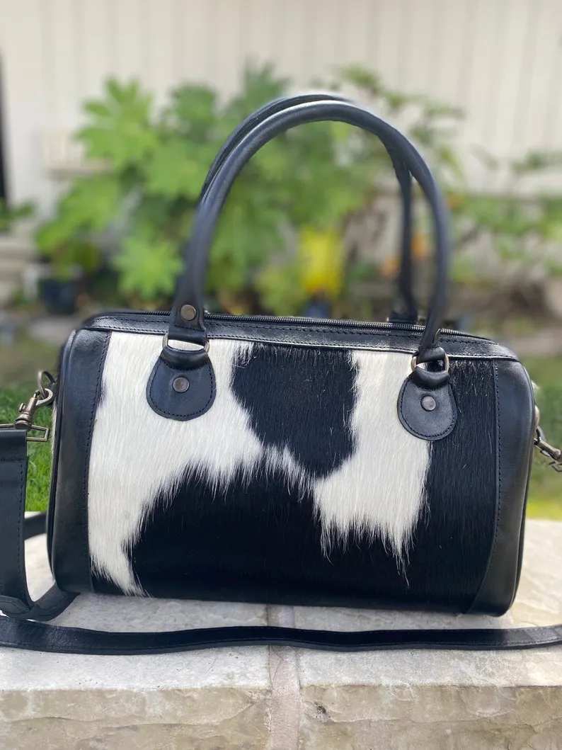 Cowhide Satchel