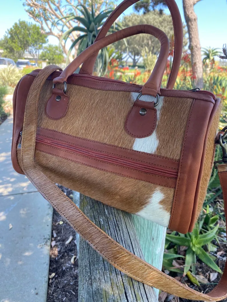 Cowhide Satchel