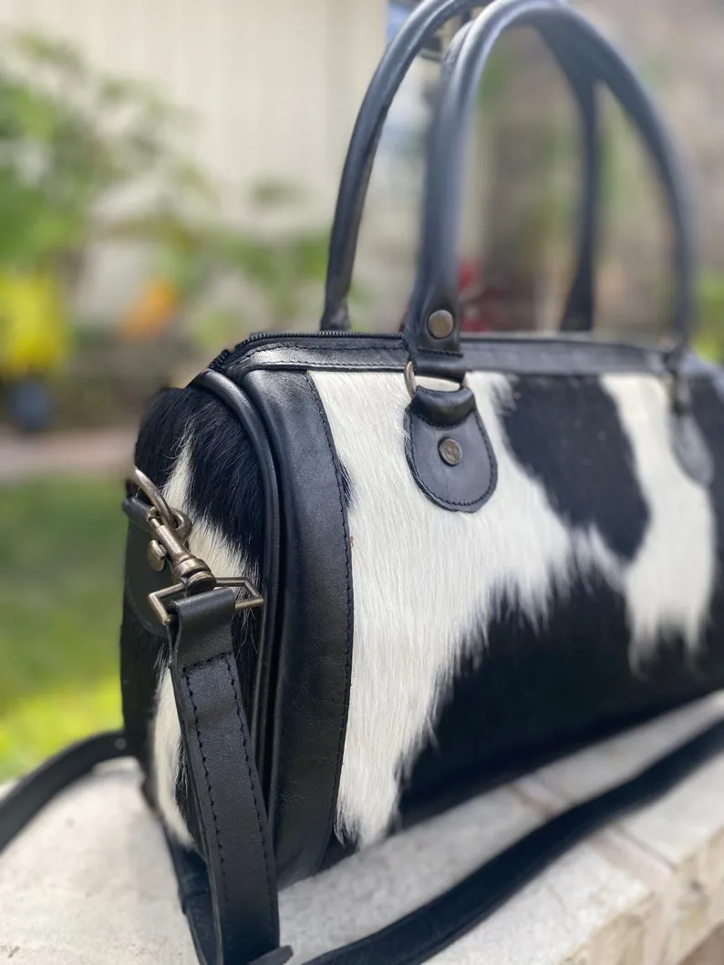 Cowhide Satchel