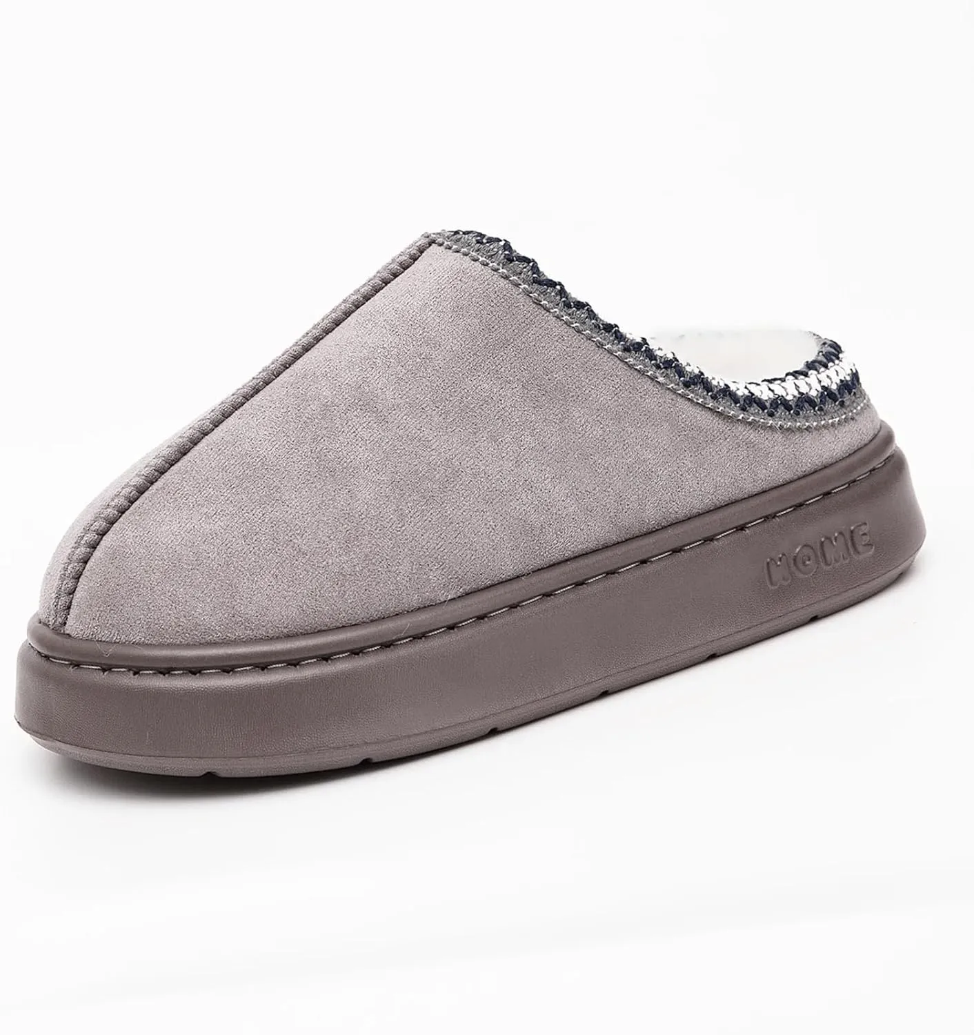 Cozy Platform Fuzzy Slippers for Women and Men Short Ankle Slippers with Anti-Slip Sole Lined with Warm Furry Perfect for Indoor & Outdoor Use