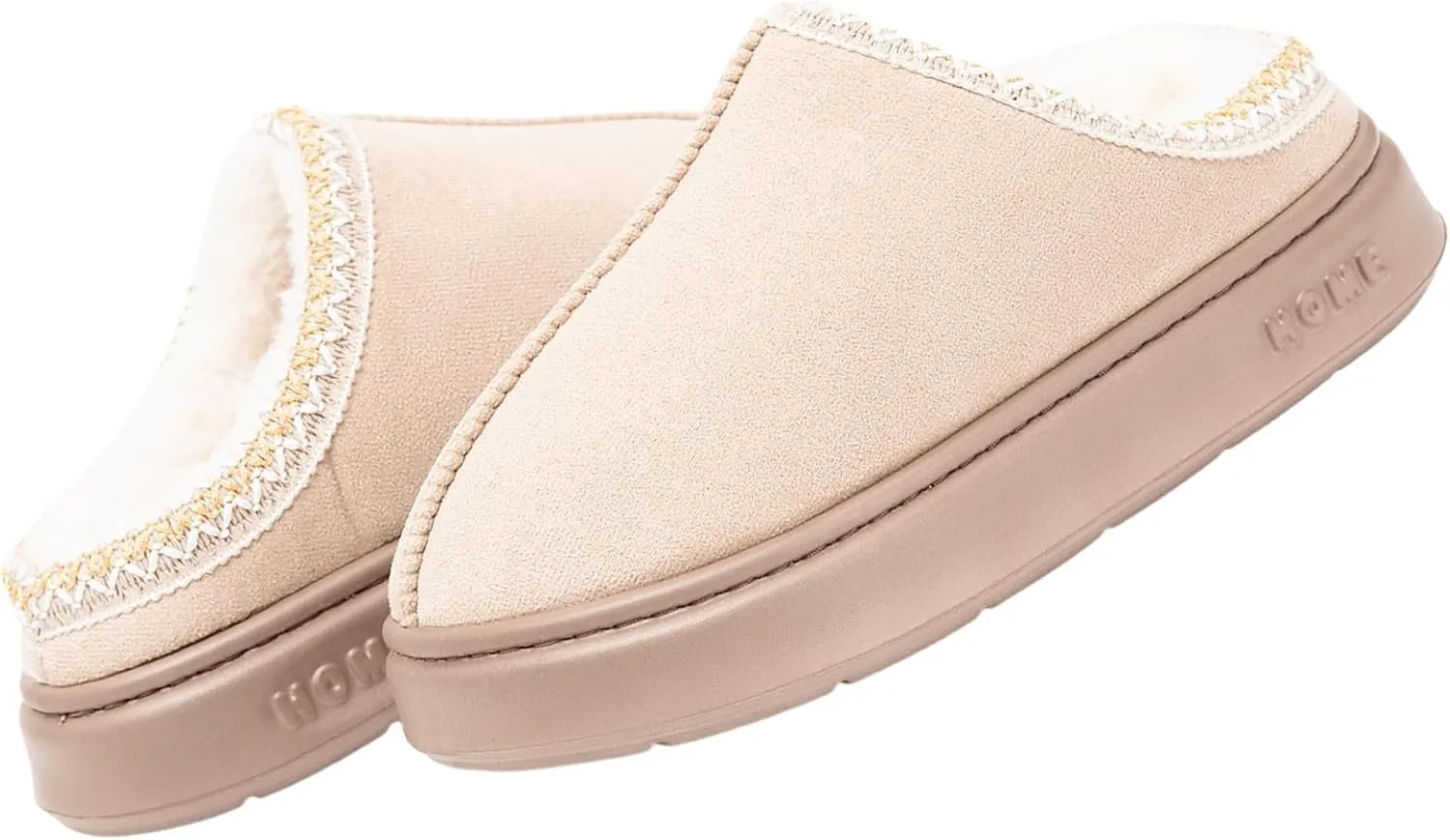 Cozy Platform Fuzzy Slippers for Women and Men Short Ankle Slippers with Anti-Slip Sole Lined with Warm Furry Perfect for Indoor & Outdoor Use