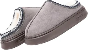 Cozy Platform Fuzzy Slippers for Women and Men Short Ankle Slippers with Anti-Slip Sole Lined with Warm Furry Perfect for Indoor & Outdoor Use