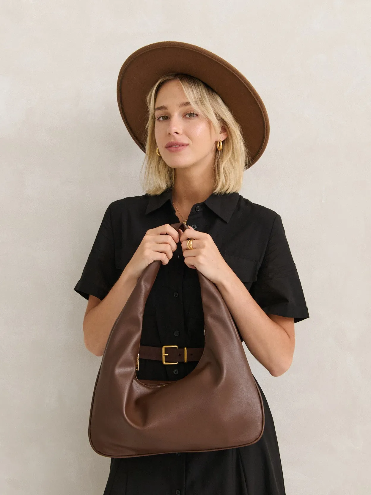 Cromwell Hobo Bag in Brown