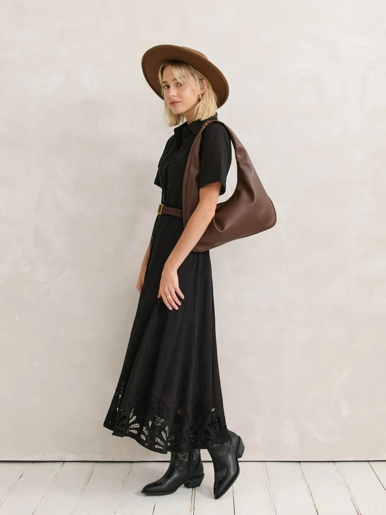 Cromwell Hobo Bag in Brown