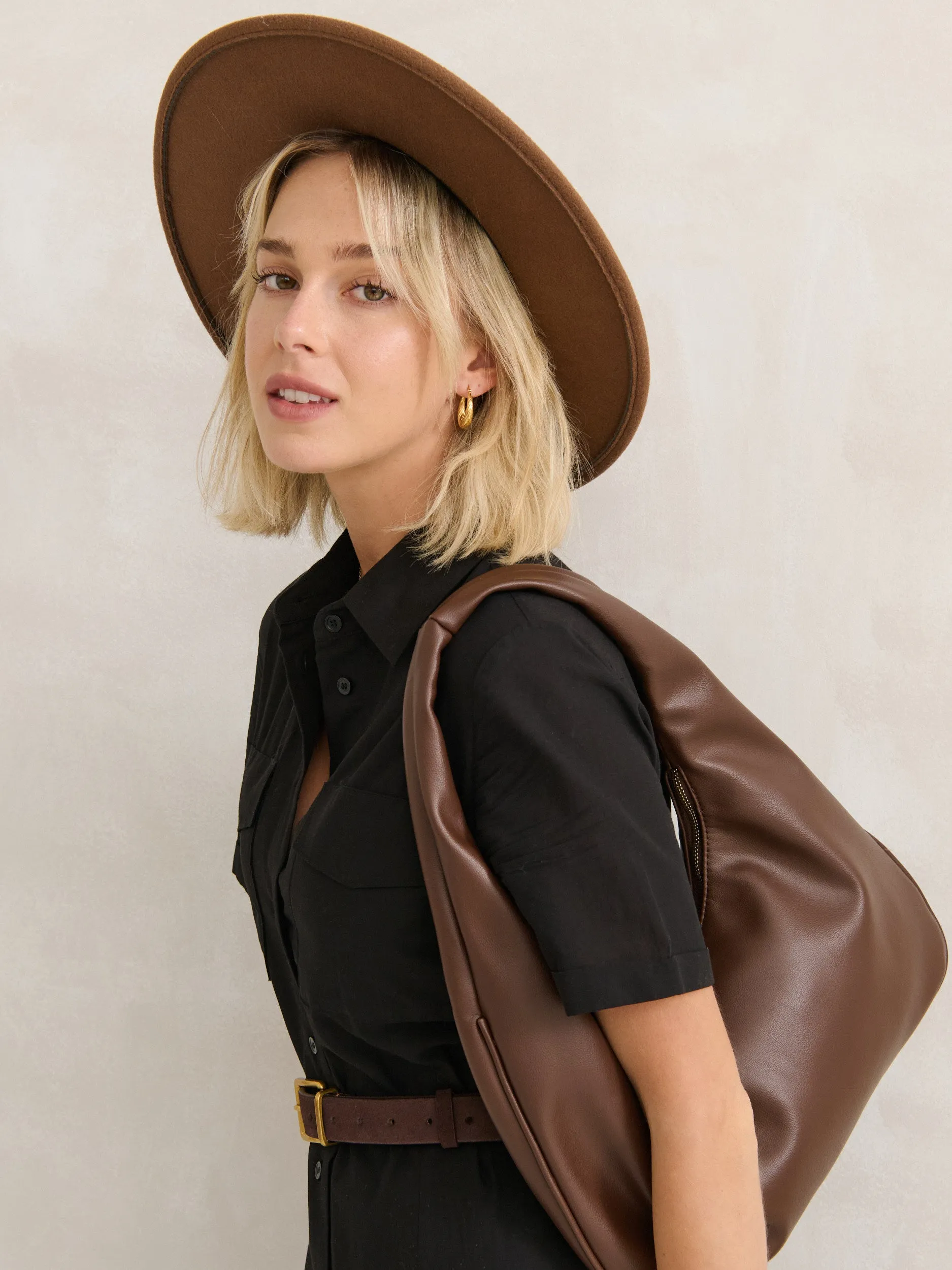 Cromwell Hobo Bag in Brown