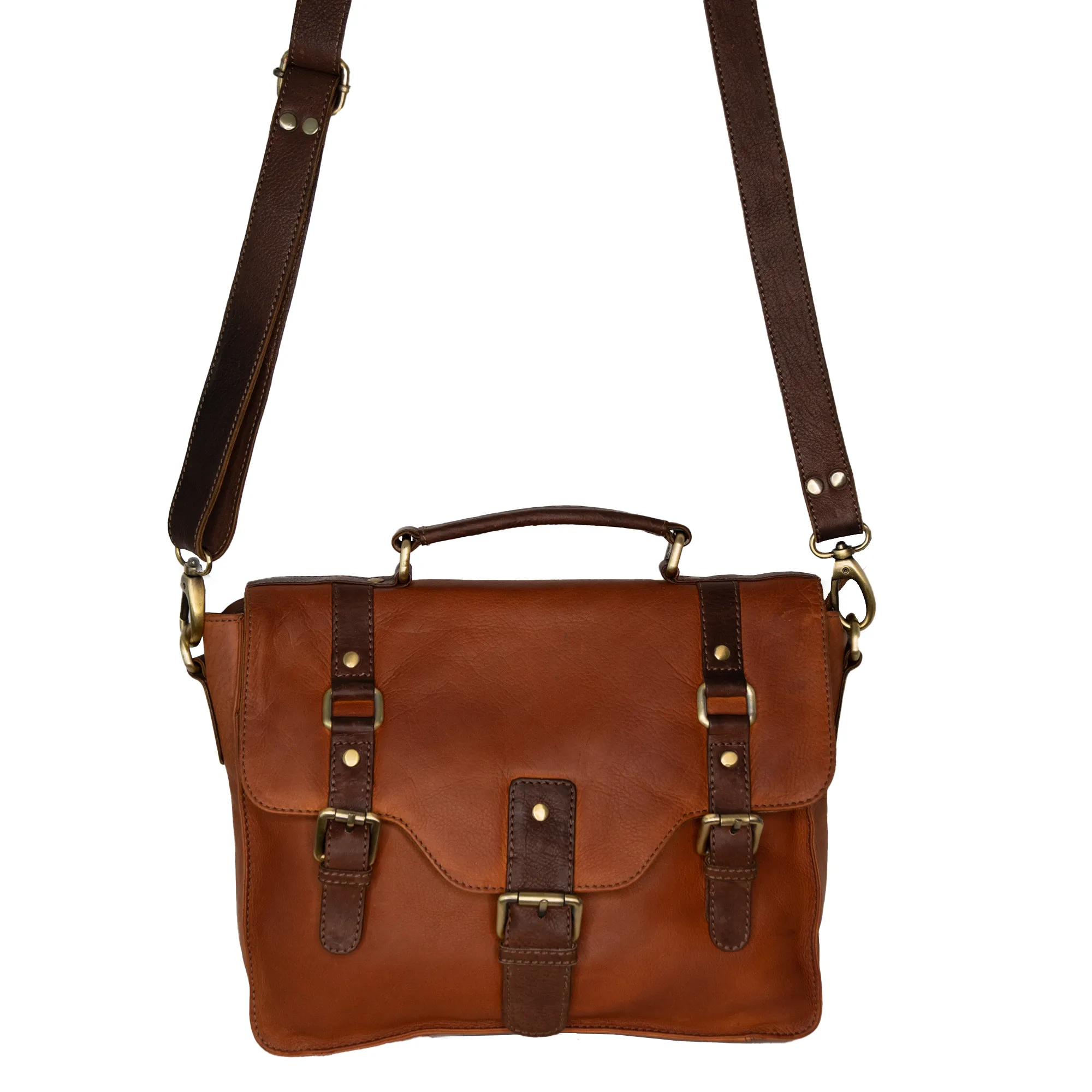 Cross Body/Shoulder/Grab Bag/Satchel - 'Timber' Coppice Leather