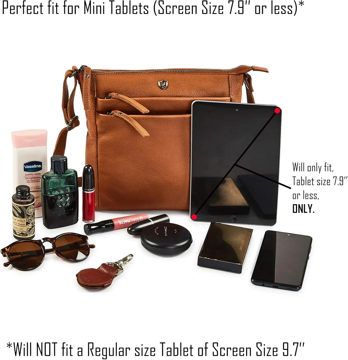 Crossbody Bag for Women Trendy Real Leather Purse Small Soft Pebbled Handbags Crossover Shoulder Pocketbook