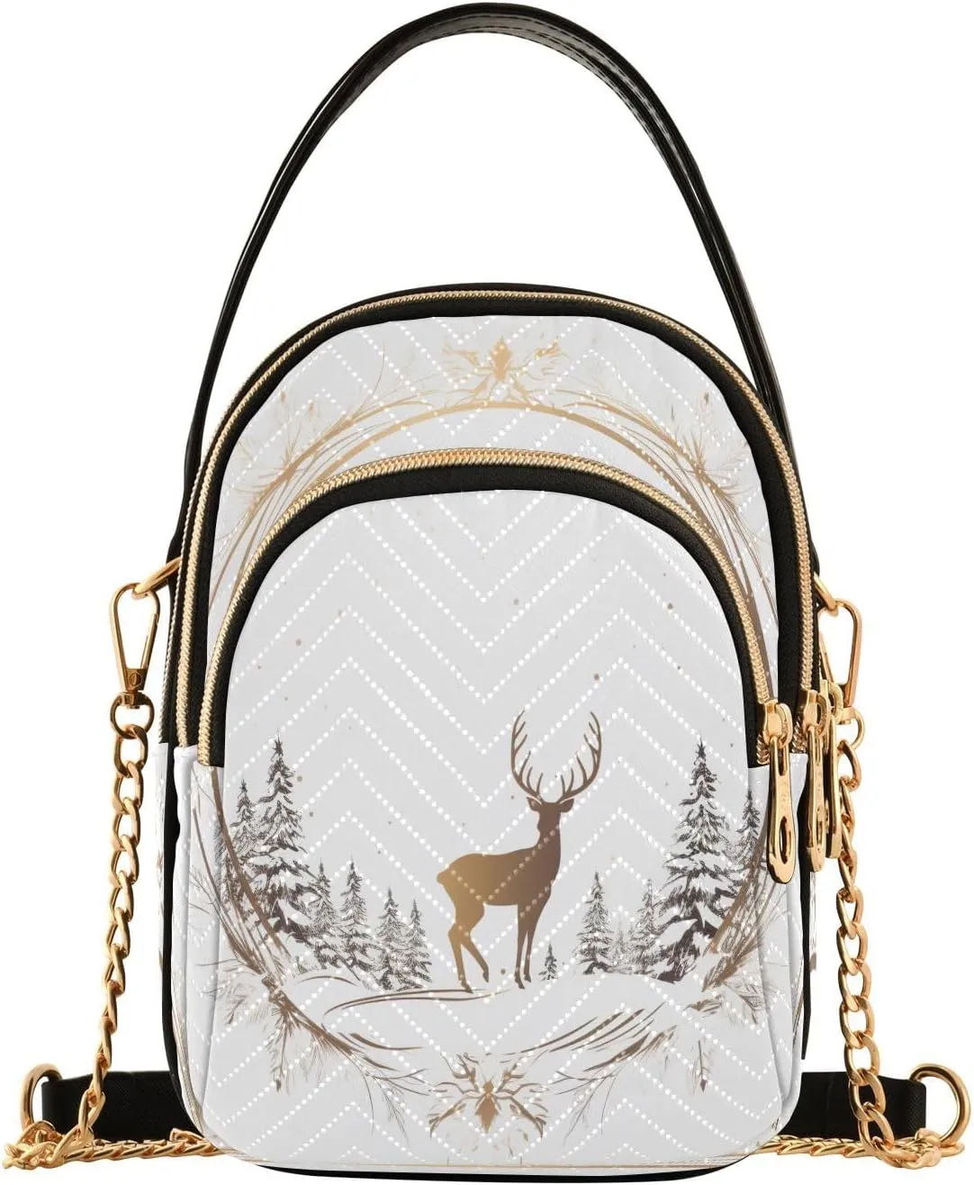 Crossbody Bags Crossbody Purse Chest Bag Christmas Elk for Women Trendy