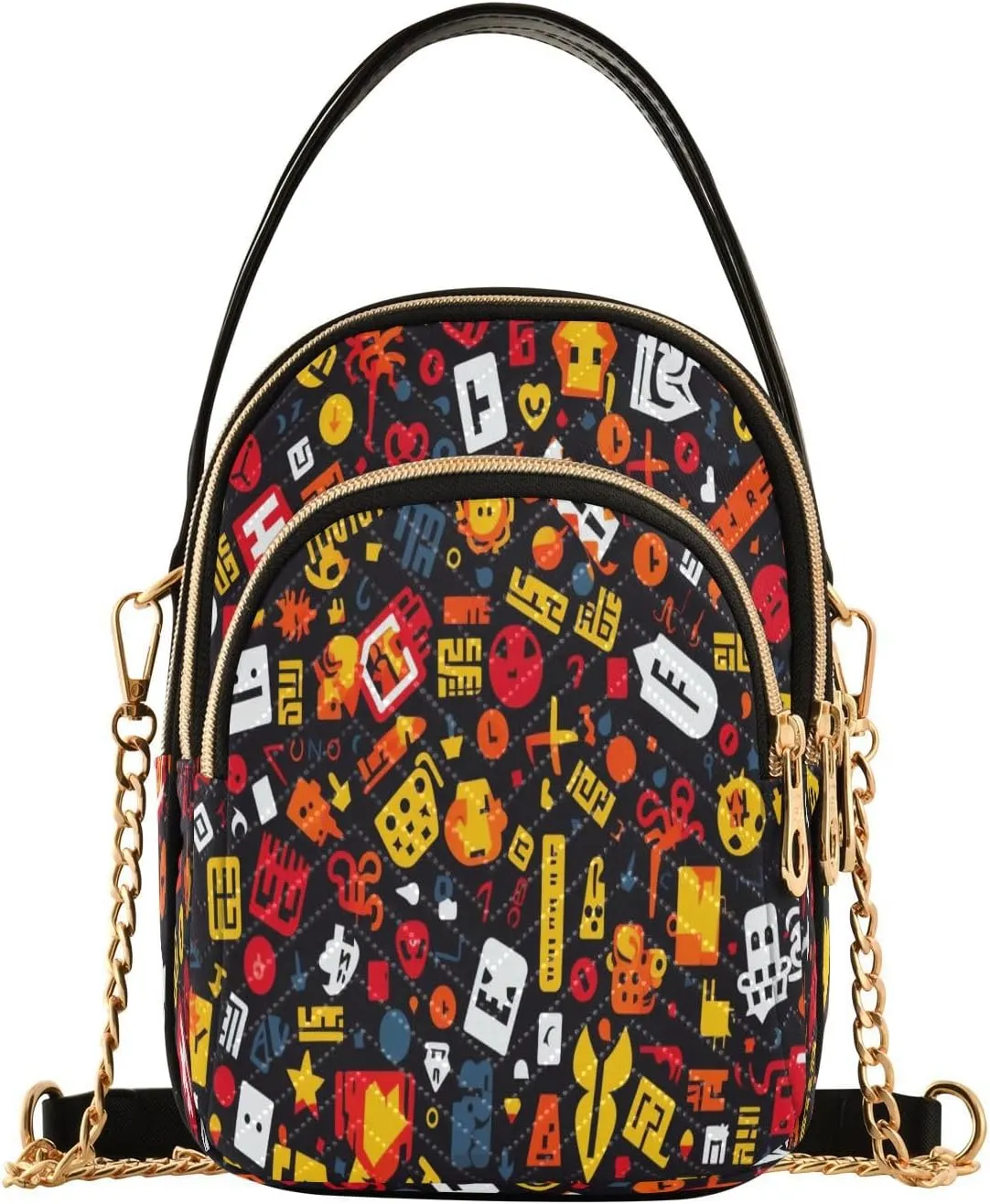 Crossbody Bags Crossbody Purse Chest Bag Illustration for Women Trendy