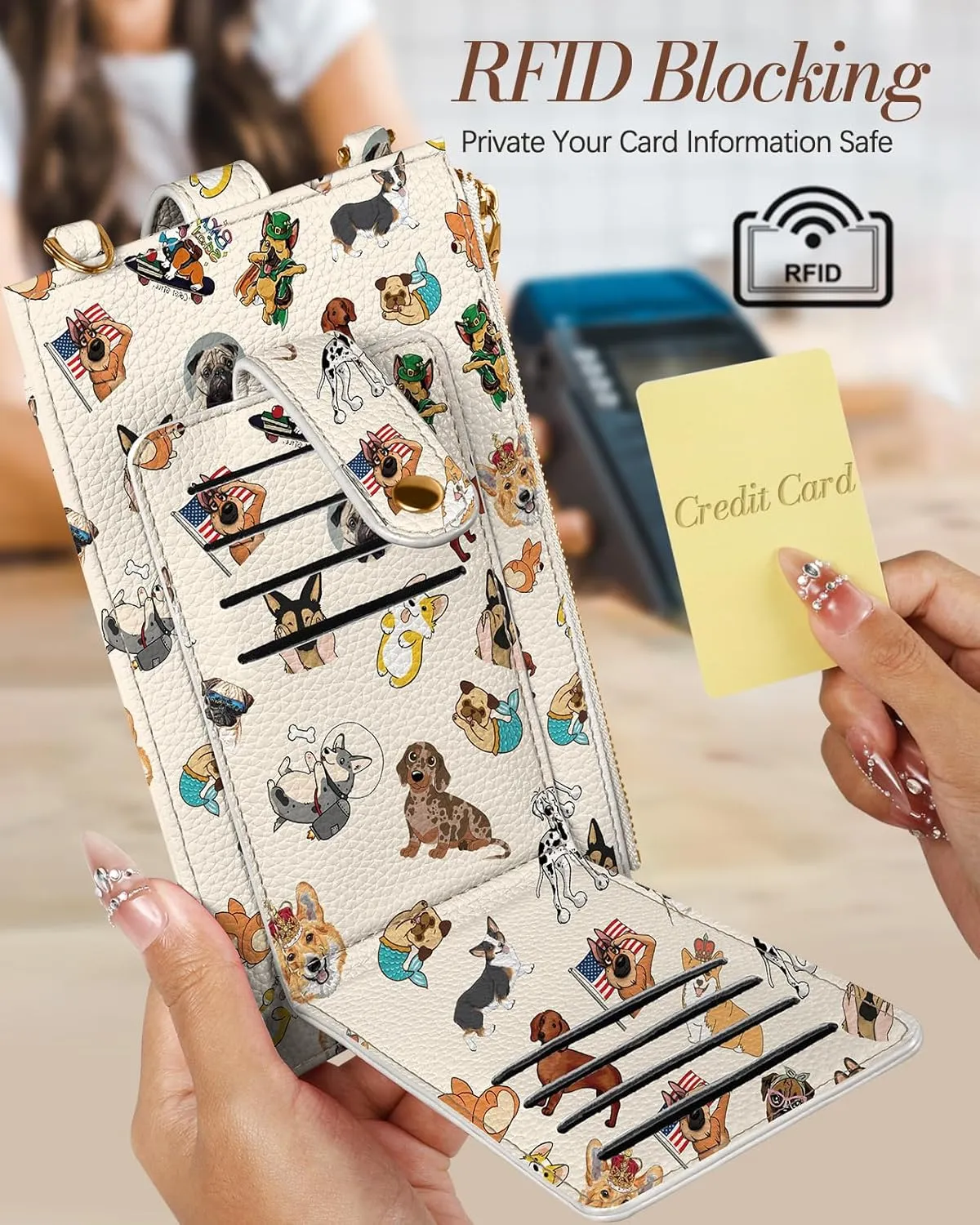 Crossbody Bags for Women - Leather Cellphone Phone Purse Wallet Cute Designer Cross Body Bag with Card Slots