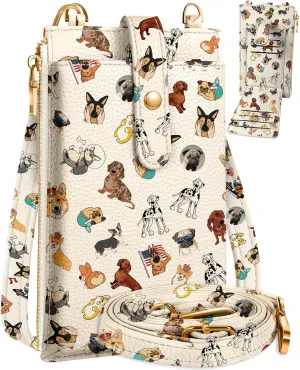 Crossbody Bags for Women - Leather Cellphone Phone Purse Wallet Cute Designer Cross Body Bag with Card Slots
