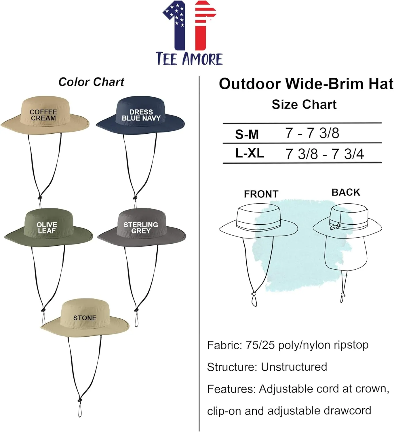 Custom Embroidered Boonie Hat Design Your Own Text Personalized Embroidery Sun Hat