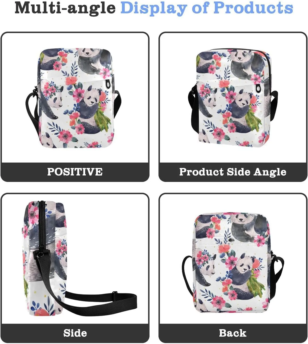Daisies Messenger Bag for Women Men Side Bag for Travel Workout