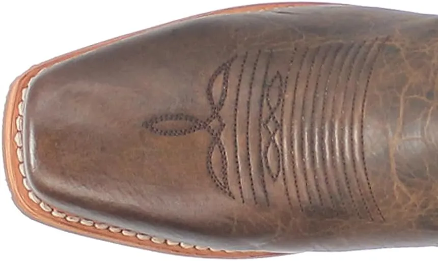 Dan Post Mens Richland Embroidered Square Toe Pull On Casual Boots Mid Calf - Brown