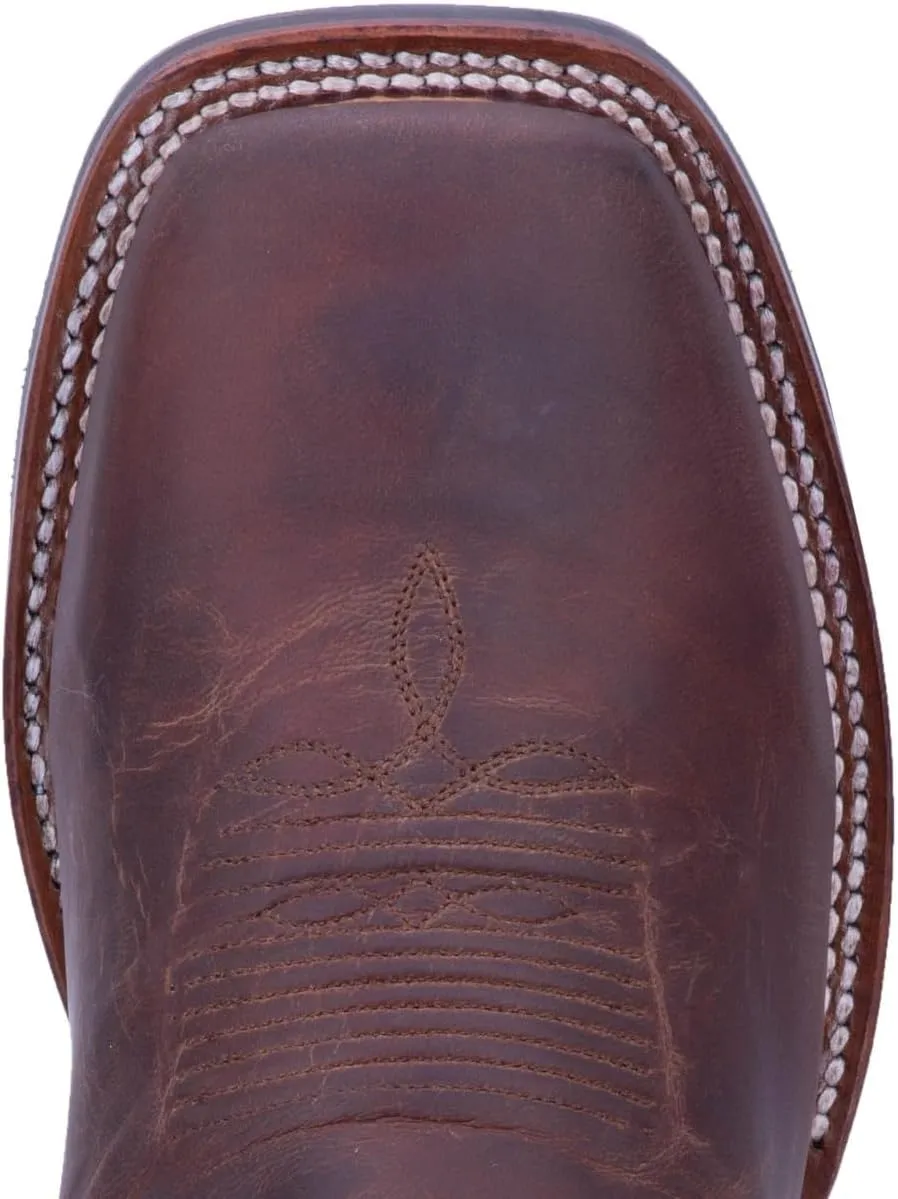 Dan Post Mens Winslow Embroidered Square Toe Casual Boots Mid Calf - Blue, Brown