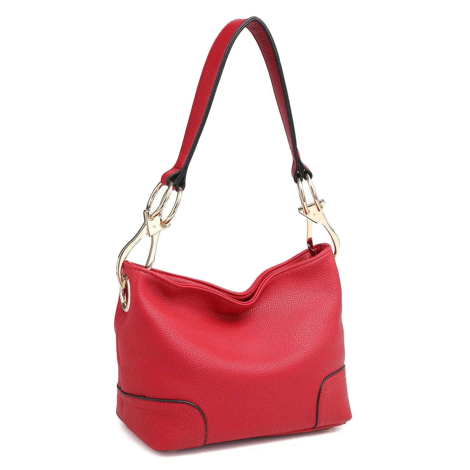 Dasein Classic Corner Patched Hobo Bag
