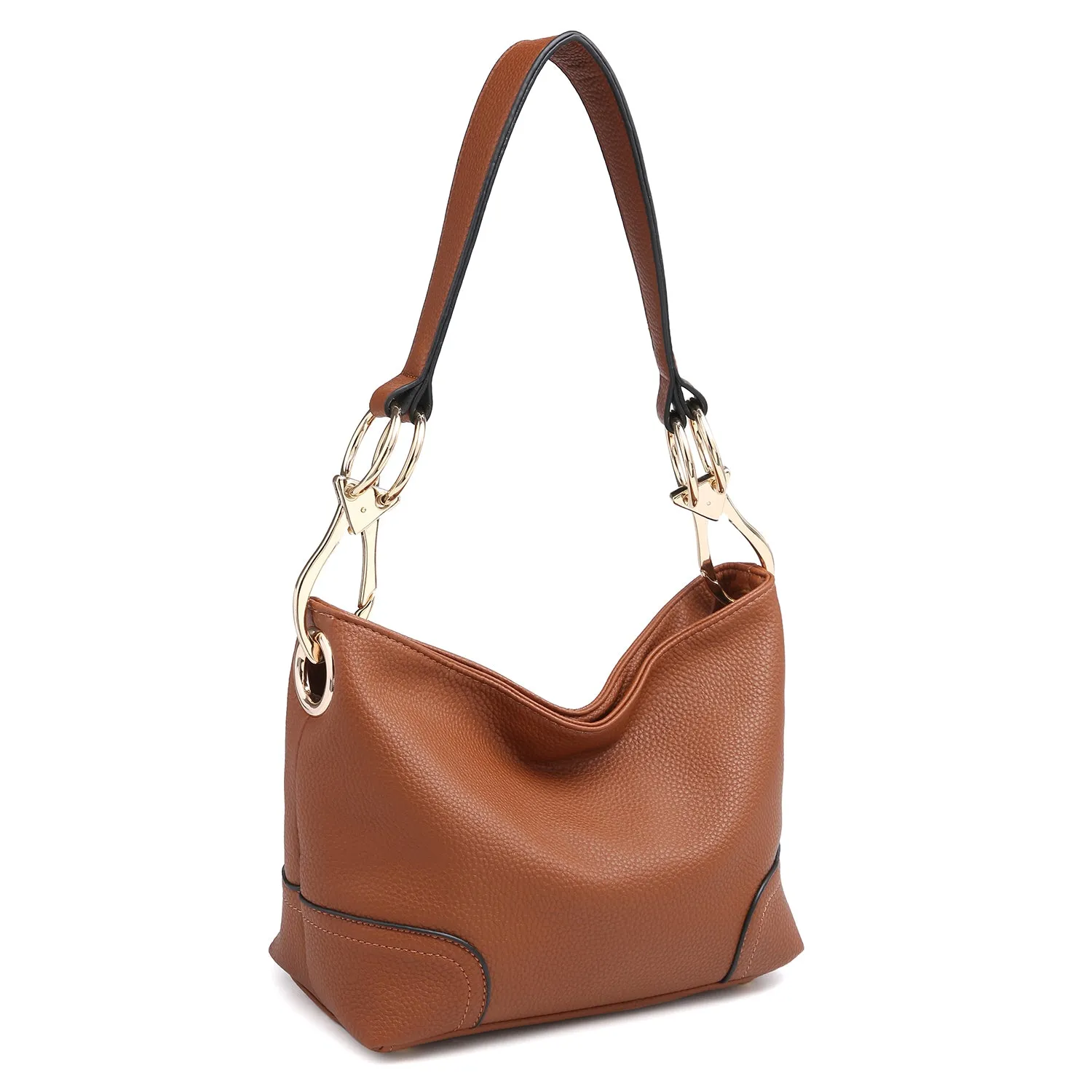 Dasein Classic Corner Patched Hobo Bag
