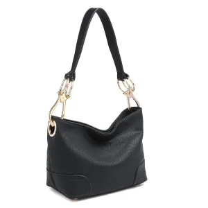 Dasein Classic Corner Patched Hobo Bag