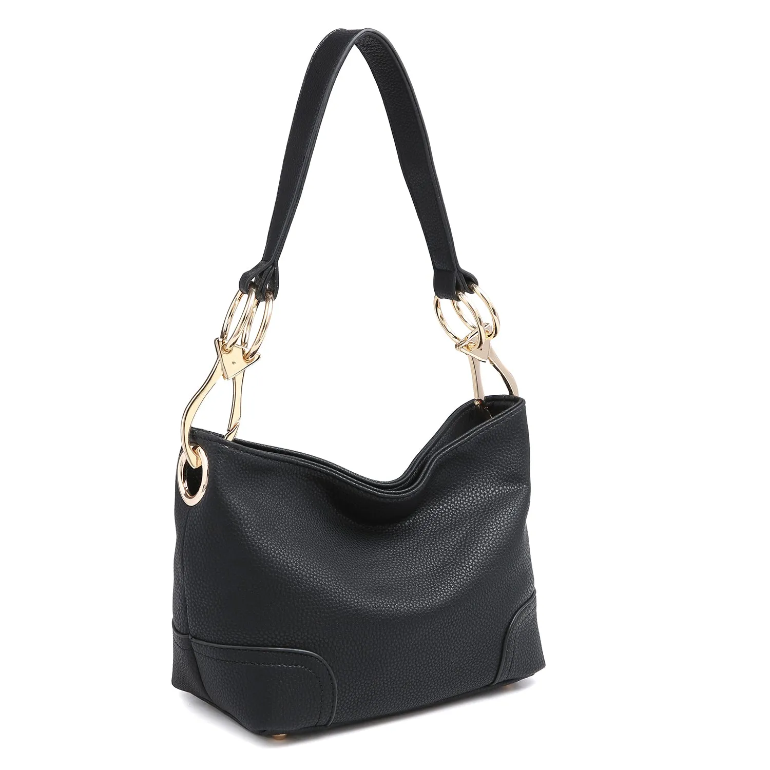Dasein Classic Corner Patched Hobo Bag