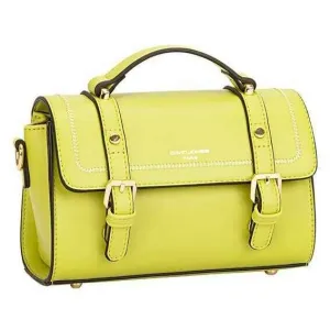 David Jones Small Grab Satchel - Lemon Yellow