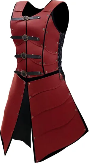 Deluxe Medieval Chest Armor Viking Warrior Adjustable Leather Armour Breastplate Costume for LARP Party Halloween Cosplay