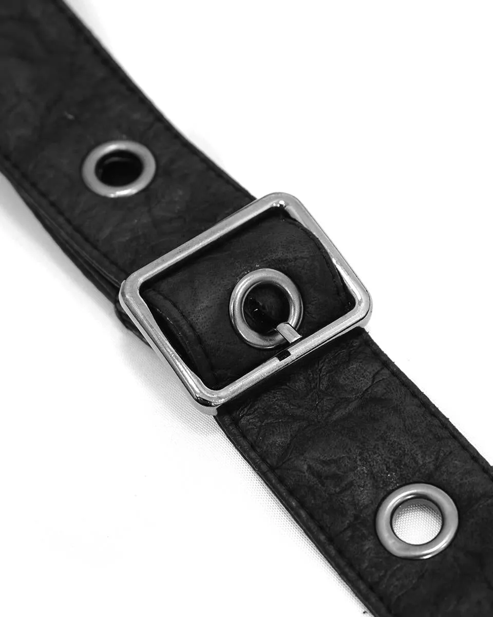 Devil Fashion Mens Dieselpunk Shoulder Harness Hip Bag Belt