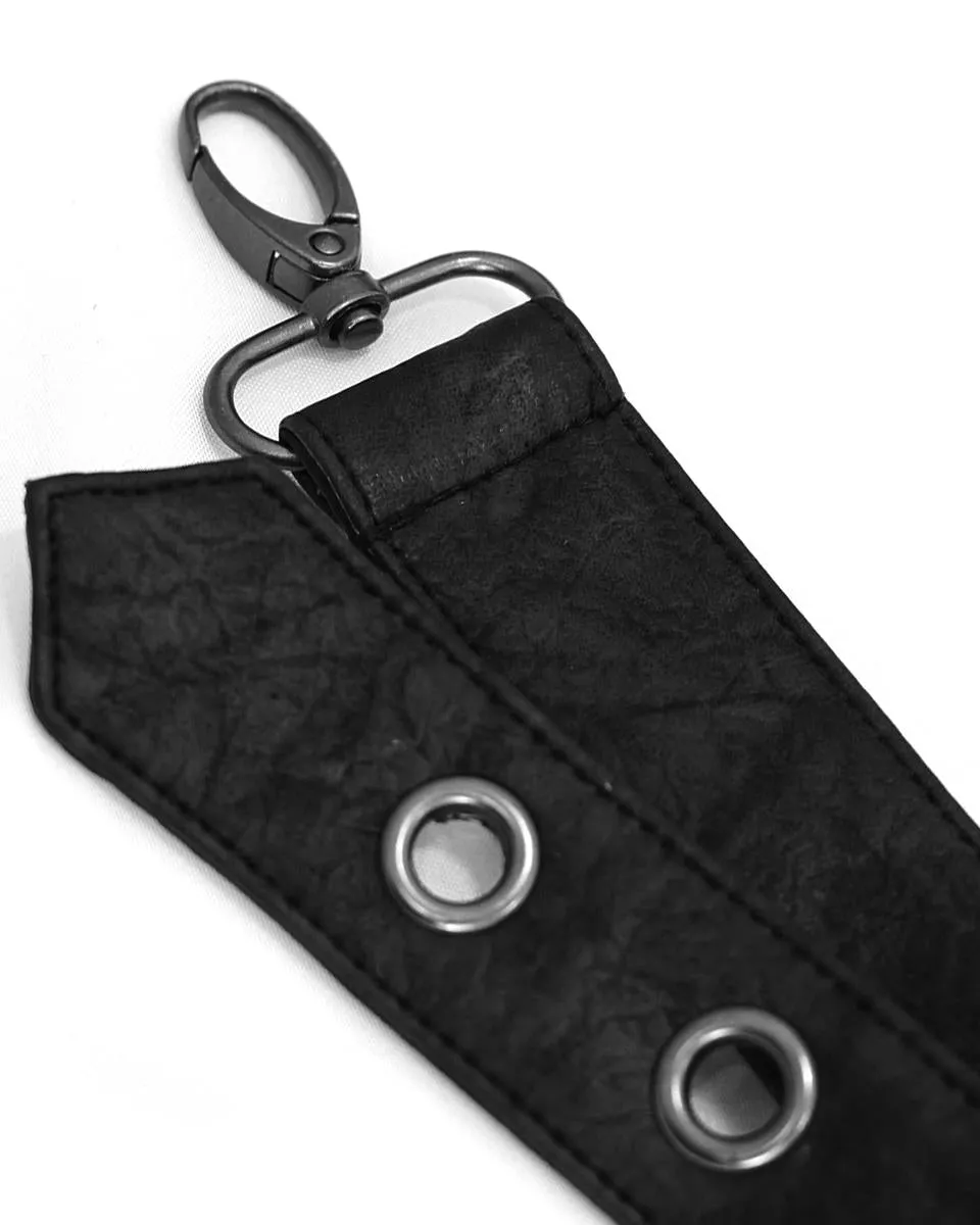 Devil Fashion Mens Dieselpunk Shoulder Harness Hip Bag Belt